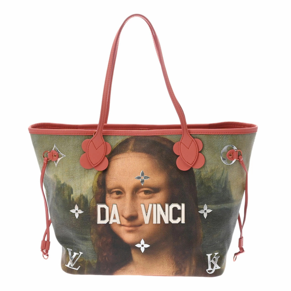 LOUIS VUITTON Da Vinci Masters Collection Neverfull Poppy Petal Leather Tote